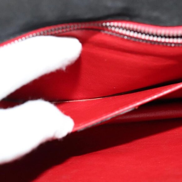 CELINE Hand Bag Suede 2way Black Gold Auth 120904 - Picture 13 of 16